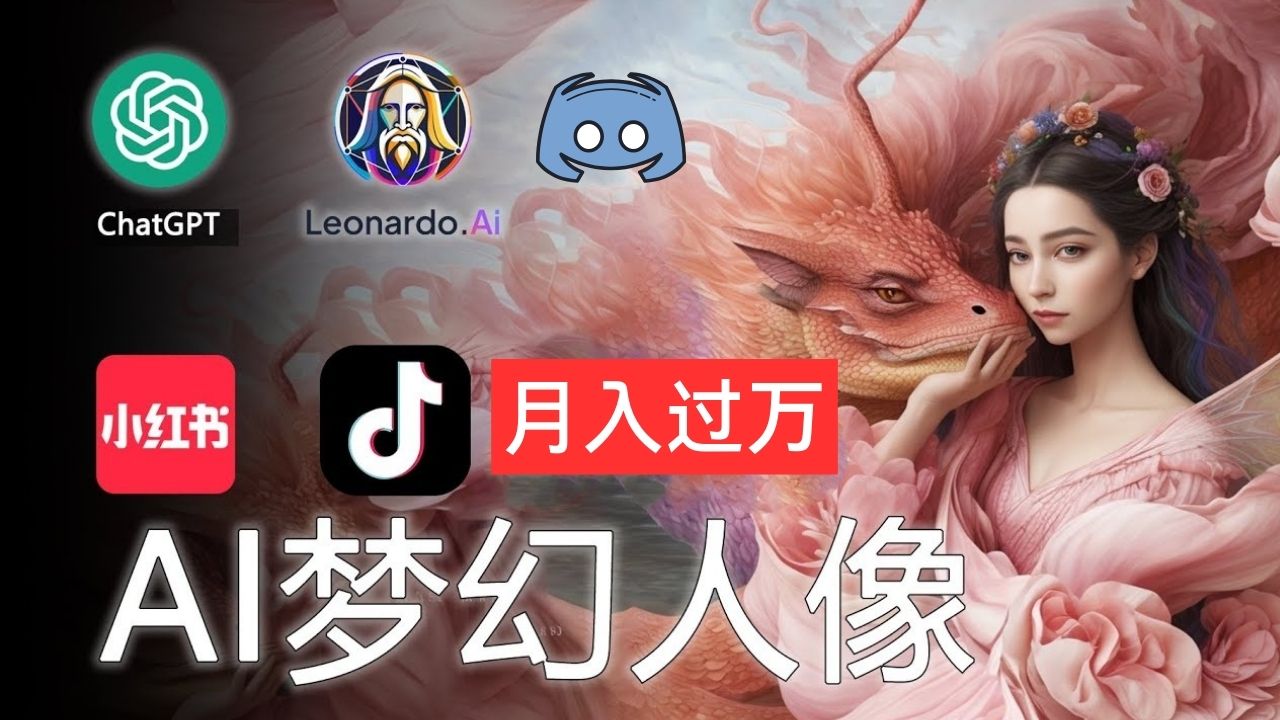 （11575期）AI摄影梦幻人像：零基础也能月入过万的秘密-<a href=