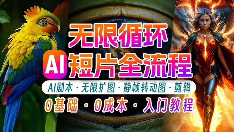 AI剪辑无限循环画面：新手轻松月入上万的秘技-白戈学堂