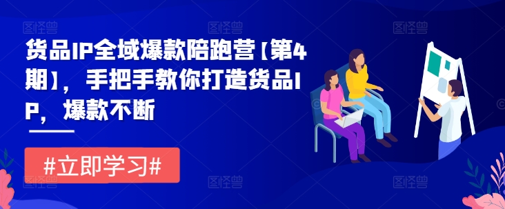 货品IP全域爆款陪跑营【第4期】，手把手教你打造货品IP，爆款不断-白戈学堂