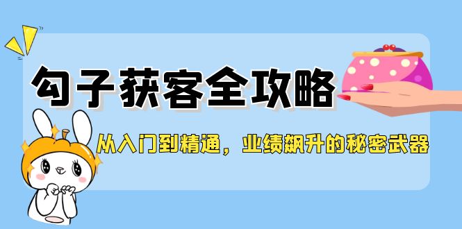 （12247期）从入门到精通，勾子获客全攻略，业绩飙升的秘密武器-白戈学堂