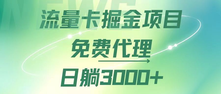 （12321期）流量卡掘金代理，日躺赚3000+，变现暴力，多种推广途径-白戈学堂
