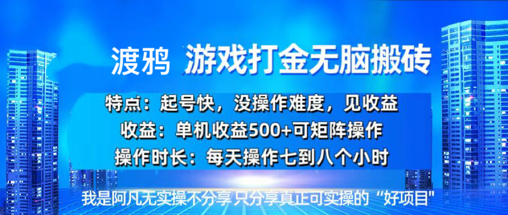（13501期）韩国知名游戏打金无脑搬砖单机收益500+-白戈学堂
