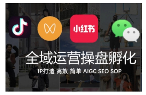 全域运营操盘(抖音+私域+小红书)，IP打造高效简单-白戈学堂