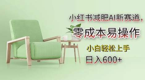 小红书减肥AI新赛道，零成本易操作，日入多张，小白轻松上手-白戈学堂