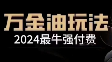 2024最牛强付费，万金油强付费玩法，干货满满，全程实操起飞（更新12月）-白戈学堂