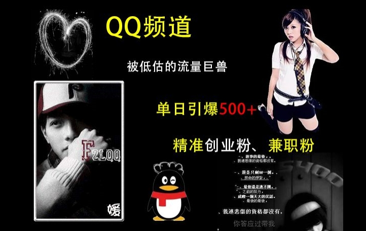 QQ频道：被低估的流量巨兽，单日引爆500+精准创业粉、兼职粉的引流秘籍-白戈学堂