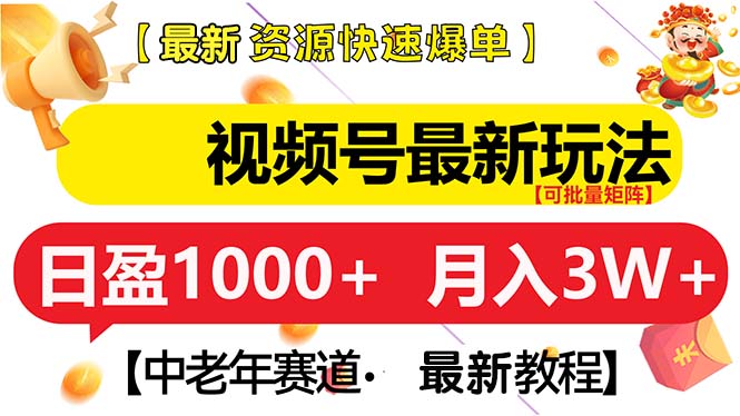 （13530期）视频号最新玩法 中老年赛道 月入3W+-白戈学堂