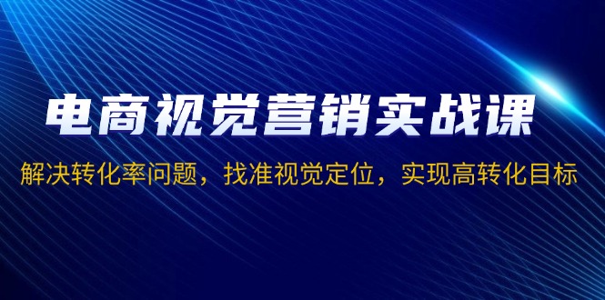 （13786期）电商视觉营销实战课，解决转化率问题，找准视觉定位，实现高转化目标-白戈学堂