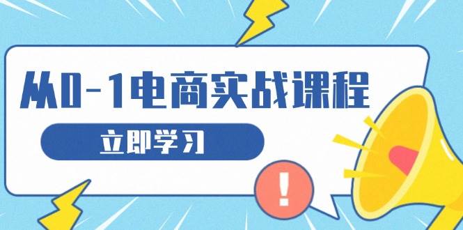 从零做电商实战课程，教你如何获取访客、选品布局，搭建基础运营团队-白戈学堂