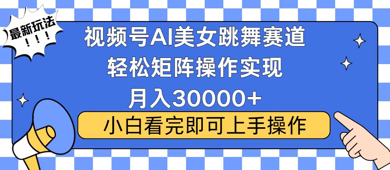 （13813期）视频号蓝海赛道玩法，当天起号，拉爆流量收益，小白也能轻松月入30000+-白戈学堂