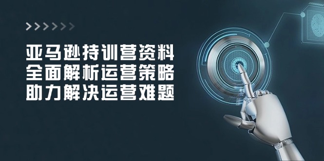 （14033期）亚马逊持训营资料，全面解析运营策略，助力解决运营难题-白戈学堂