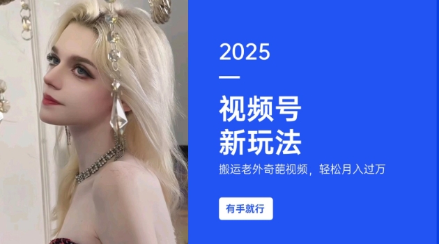 搬运老外奇葩视频，撸视频号分成计划收益，每天只需一小时，新手小白轻松月入过W-白戈学堂