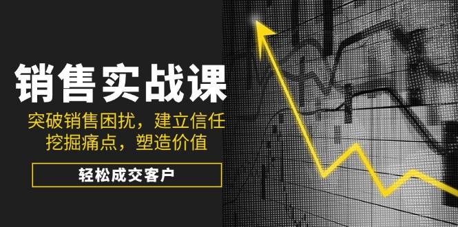 销售实战课，突破销售困扰，建立信任，挖掘痛点，塑造价值，轻松成交客户-白戈学堂