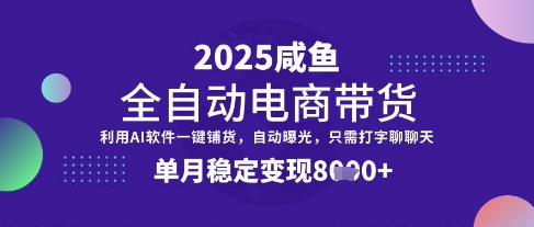 全网首发【闲鱼全自动电商带货】三年磨一剑，一朝露锋芒，单月稳定变现8k+-白戈学堂