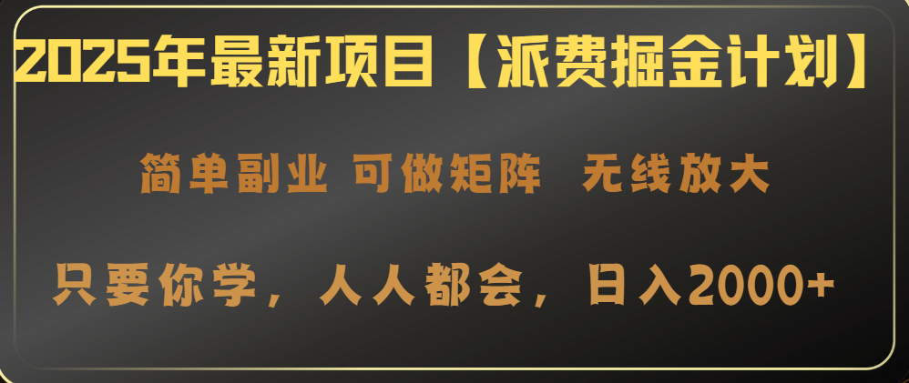 （14518期）2025年最新项目【派费掘金计划】操作简单，日入2000+-白戈学堂