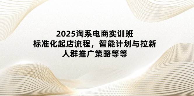 2025淘系电商实训班：标准化起店流程，智能计划与拉新，人群推广策略等等-白戈学堂