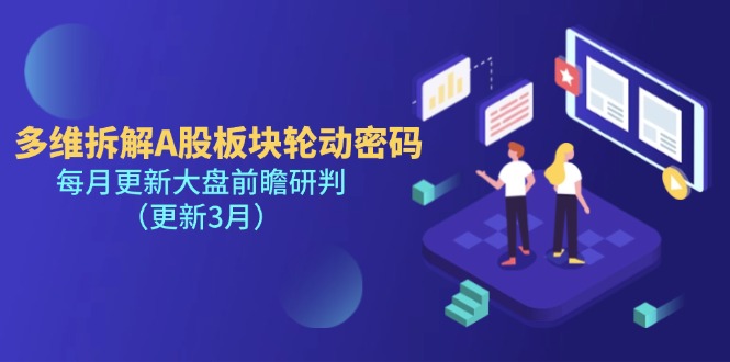 （14213期）多维拆解A股板块轮动密码，每月更新大盘前瞻研判（更新3月）-白戈学堂