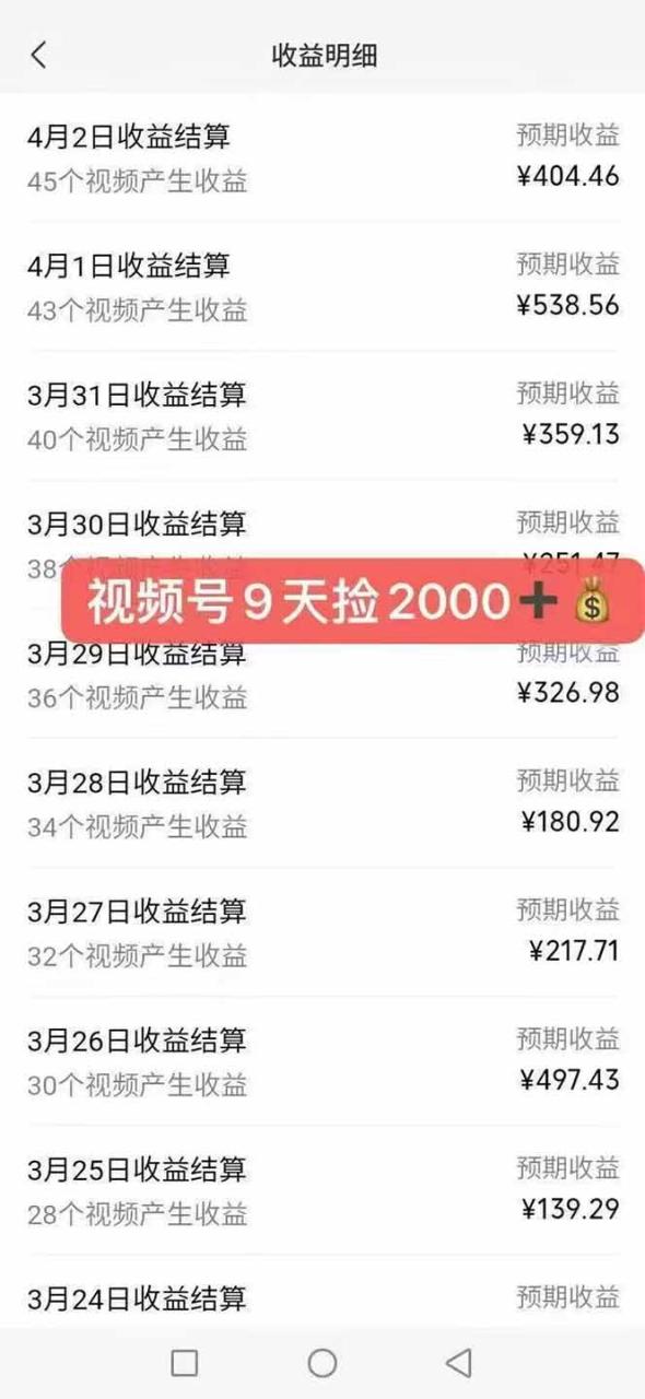 （14425期）全新托管躺赚项目，微信视频号公众号托管代运营，每天五分钟，收益大几百-白戈学堂
