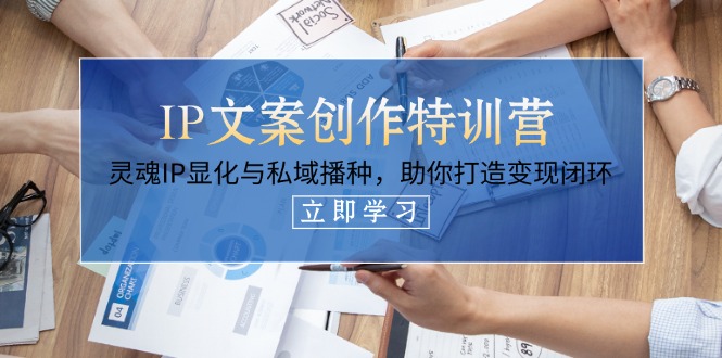 （14330期）IP文案创作特训营，灵魂IP显化与私域播种，助你打造变现闭环（14节课）-白戈学堂