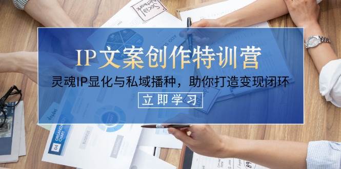 IP文案创作特训营，灵魂IP显化与私域播种，助你打造变现闭环（14节课）-白戈学堂