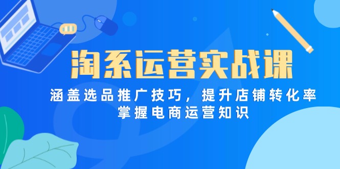 （14427期）淘系运营实战课，涵盖选品推广技巧，提升店铺转化率，掌握电商运营知识-白戈学堂