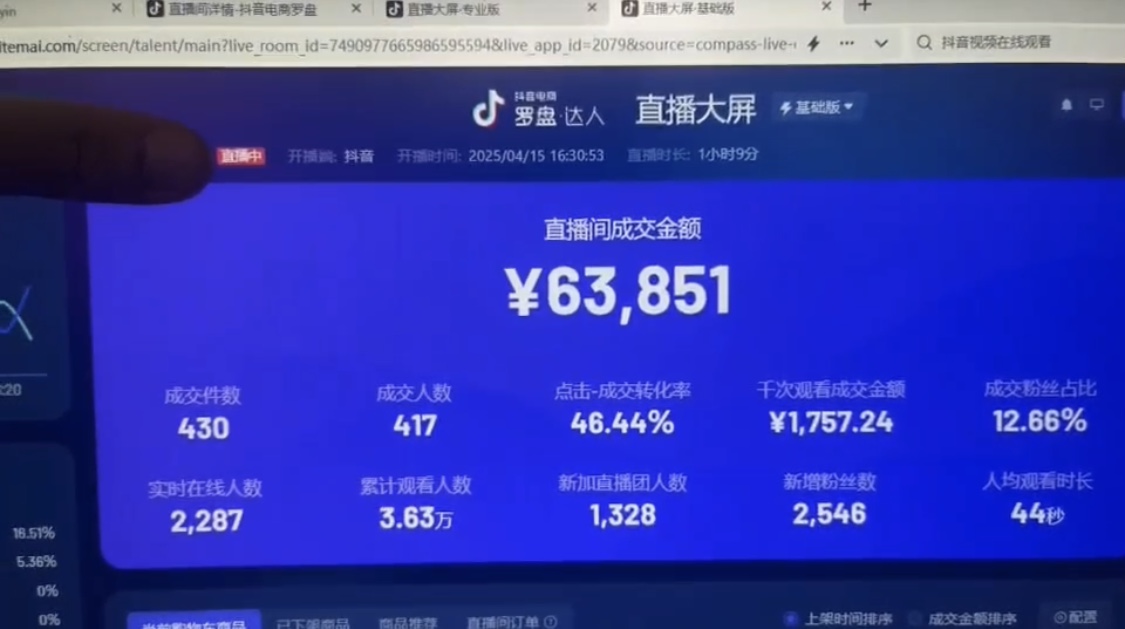 （14509期）抖音破价直播，靠不露脸读稿子， 日入多张，100%起号-白戈学堂