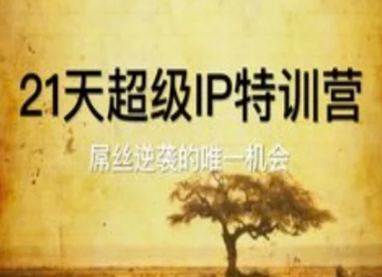 21天超级IP特训营，屌丝逆袭的唯一机会-白戈学堂