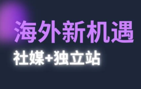 2025出海新机遇(社媒+独立站)，海外新机遇，实现独立站的高效运营与出海-白戈学堂