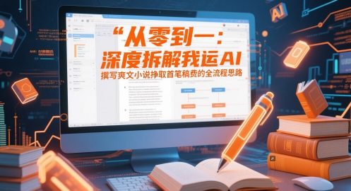 从零到一：深度拆解我运用AI撰写爽文小说挣取首笔稿费的全流程思路-白戈学堂