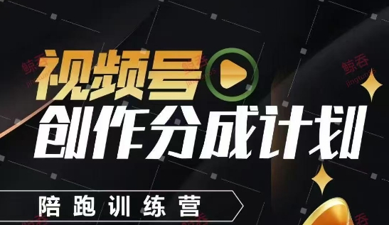 视频号创作分成计划陪跑训练营，手把手教会你如何制作视频，细水长流型项目-白戈学堂