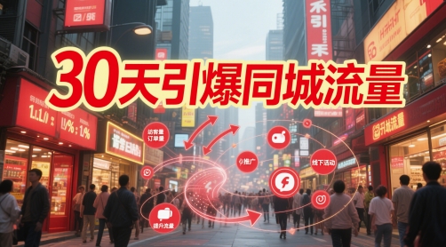30天引爆同城流量：团购篇 认知篇 流量篇 来客篇 达人篇 老板人设IP篇 投流篇-白戈学堂