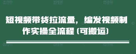 短视频带货拉流量，编发视频制作实操全流程(可搬运)-白戈学堂