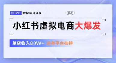 小红书虚拟电商项目，平台大力免费流量扶持，低门槛1拖3玩法-白戈学堂